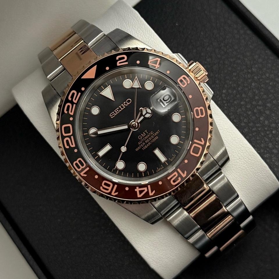 Seikomod submariner 41mm gmt 140-duoc-ban-tai-NGUYÊN độ đồng hồ (seikomod)