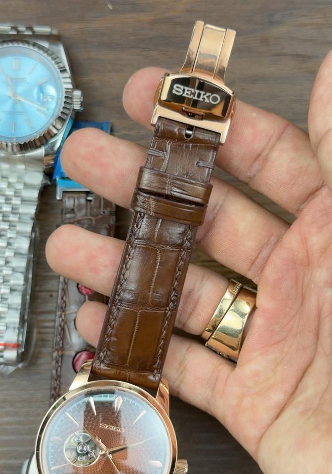Seikomod Presage 40mm nâu open heart-duoc-ban-tai-NGUYÊN độ đồng hồ (seikomod)