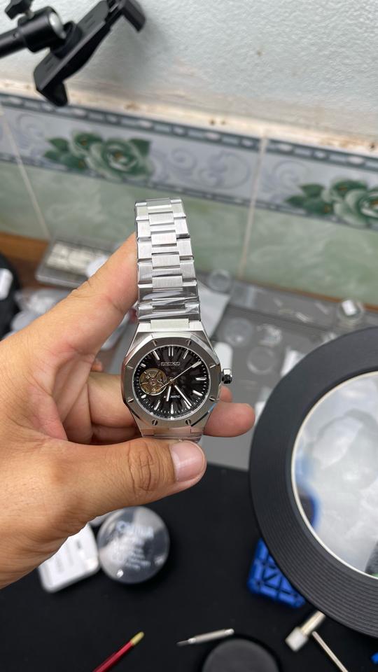 Seikomod AP 37mm open heart (xanh lá, xanh dương, đen, trắng, xanh tifany)-duoc-ban-tai-NGUYÊN độ đồng hồ (seikomod)