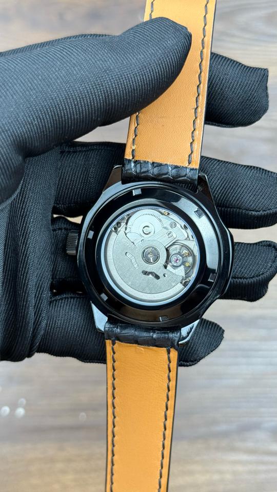 Seikomod Aquanuat 40mm sóng nhật da kì đà lịch đỏ-duoc-ban-tai-NGUYÊN độ đồng hồ (seikomod)