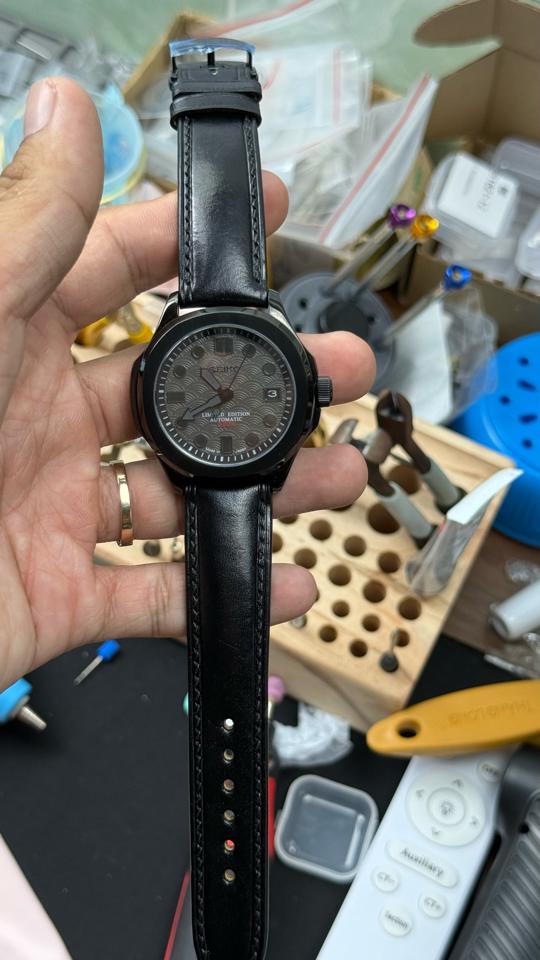 Seikomod Aquanuat 40mm đen sóng Nhật-duoc-ban-tai-NGUYÊN độ đồng hồ (seikomod)