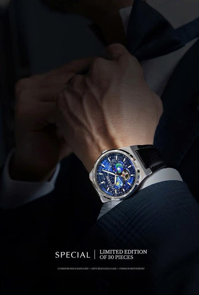 I&W Carnival Earth Blue Dial IW708G 41mm dây da-duoc-ban-tai-NGUYÊN độ đồng hồ (seikomod)