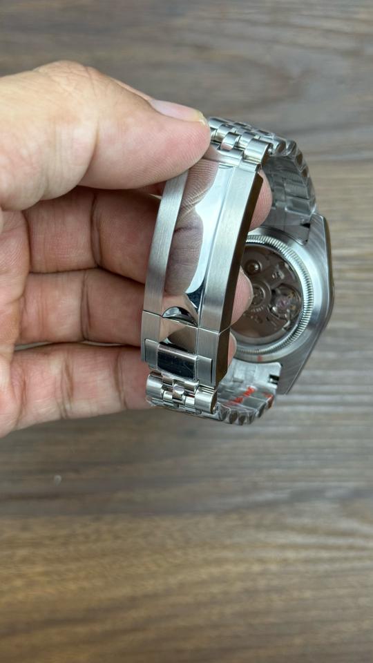 Seikomod DateJust xà cừ trắng niềng đá-duoc-ban-tai-NGUYÊN độ đồng hồ (seikomod)