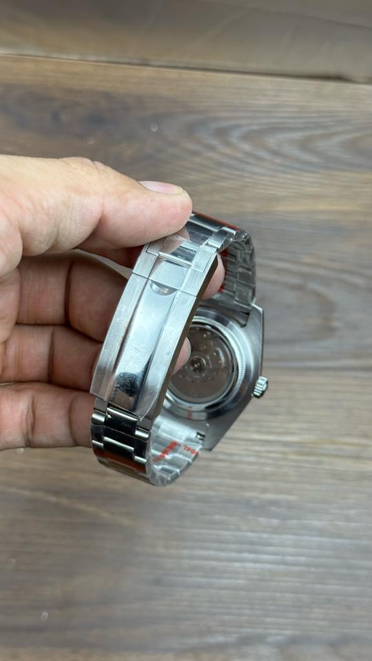 Seikomod DateJust 40mm xà cừ trắng dạ quang-duoc-ban-tai-NGUYÊN độ đồng hồ (seikomod)