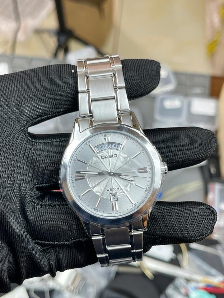 CASIO MTP - 1381D-7AVDF 38x46mm-duoc-ban-tai-NGUYÊN độ đồng hồ (seikomod)