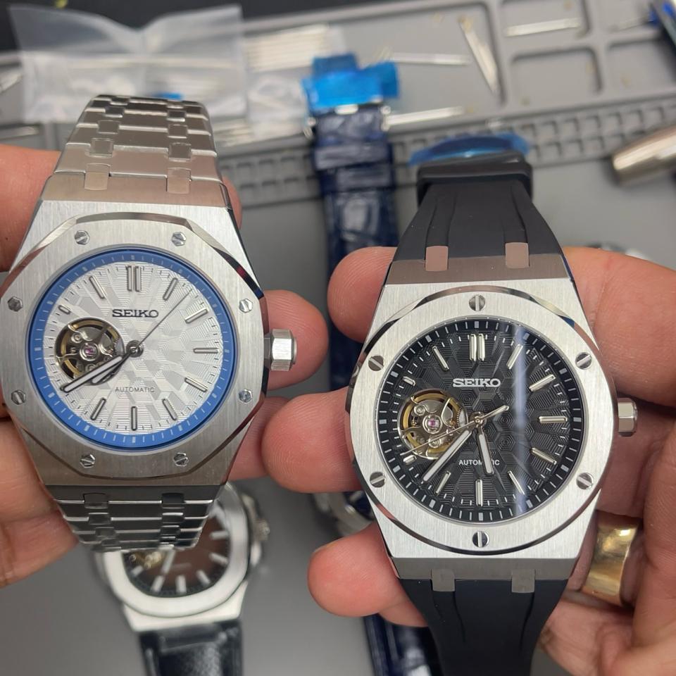 Seikomod AP open heart 41mm-duoc-ban-tai-NGUYÊN độ đồng hồ (seikomod)