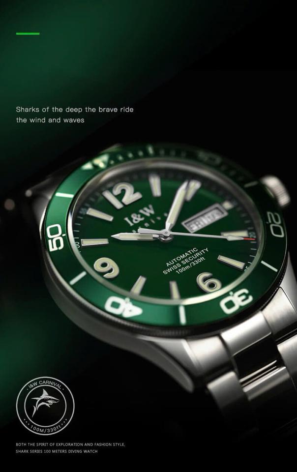 I&W Carnival IW586G 41mm-duoc-ban-tai-NGUYÊN độ đồng hồ (seikomod)