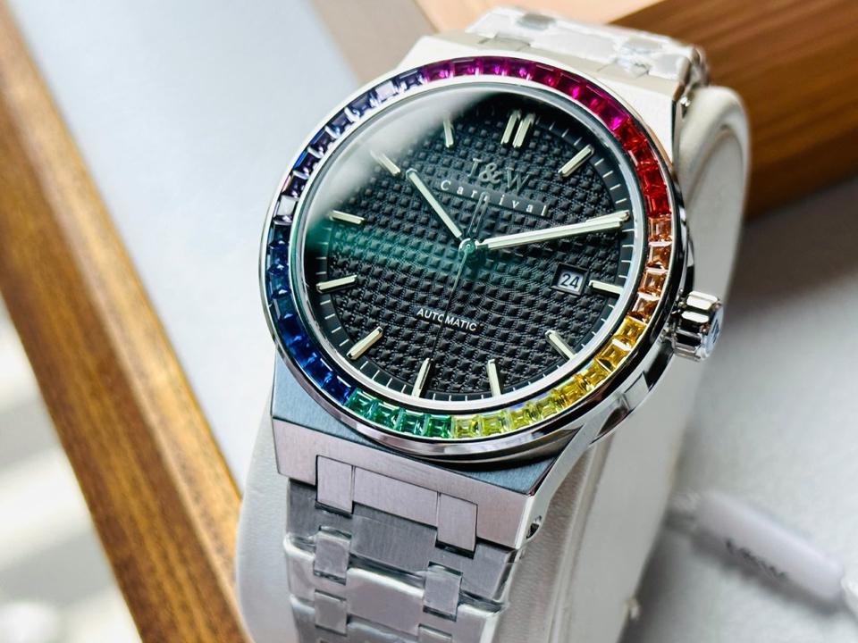 I&W CARNIVAL IW716G 41mm-duoc-ban-tai-NGUYÊN độ đồng hồ (seikomod)