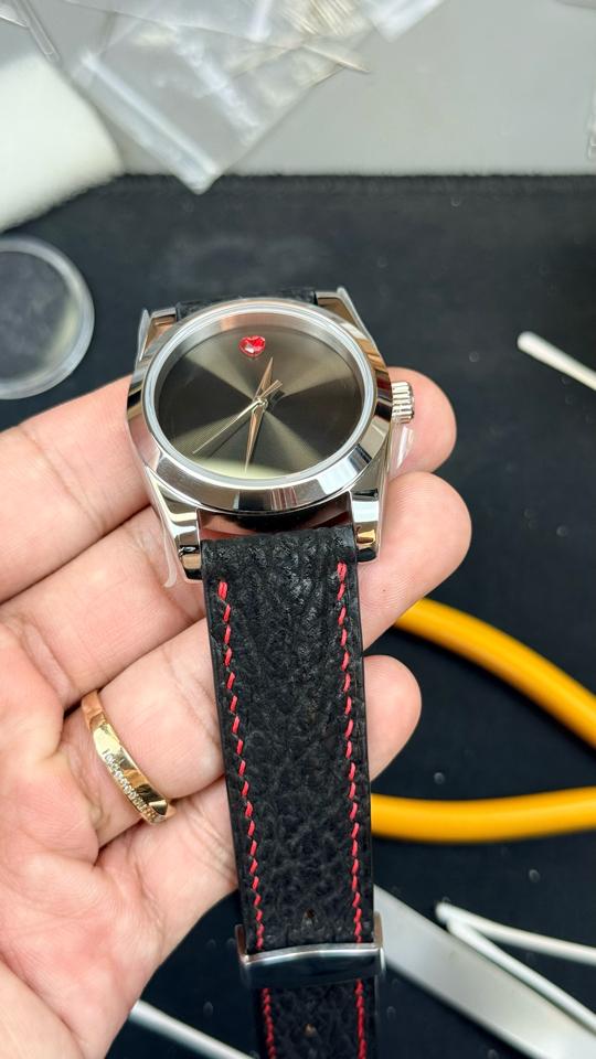 Seikomod DateJust x Movado trái tim đỏ 36mm-duoc-ban-tai-NGUYÊN độ đồng hồ (seikomod)