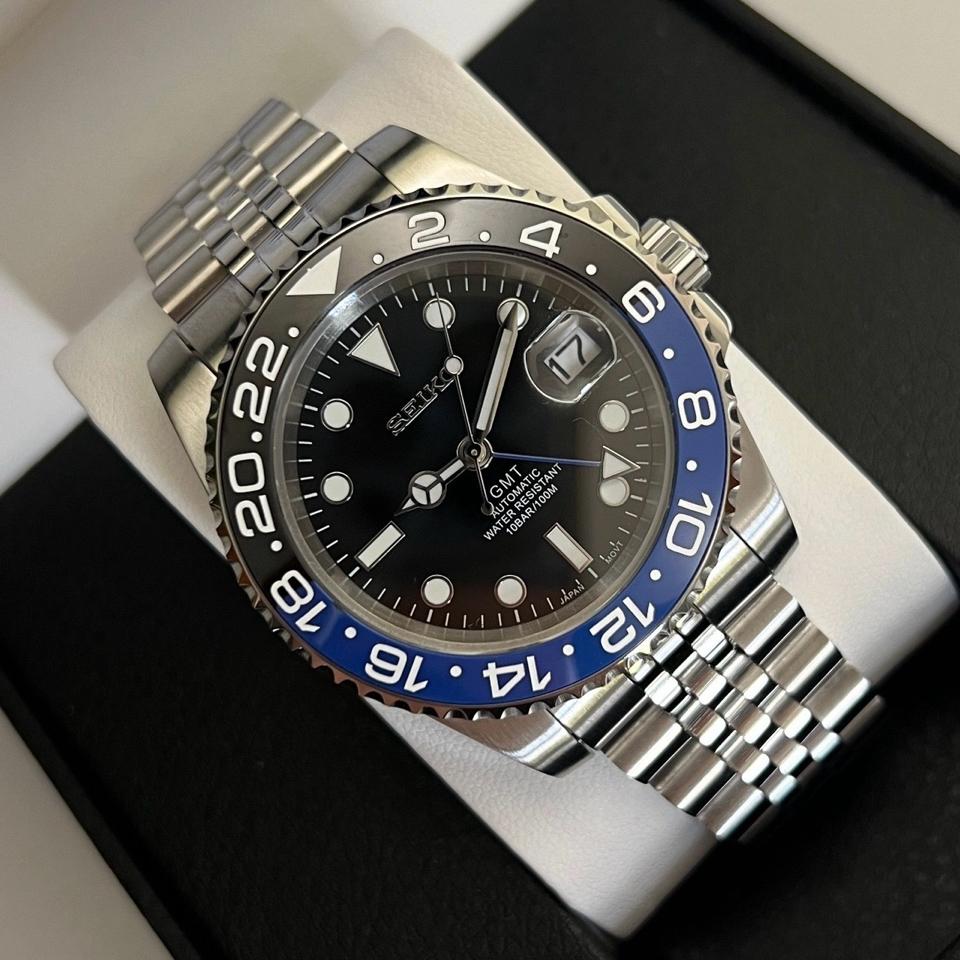 Seikomod submariner 41mm gmt 142-duoc-ban-tai-NGUYÊN độ đồng hồ (seikomod)