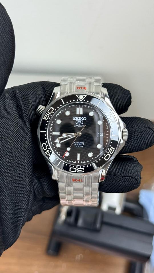 Seikomod Omg 42mm mặt đen-duoc-ban-tai-NGUYÊN độ đồng hồ (seikomod)