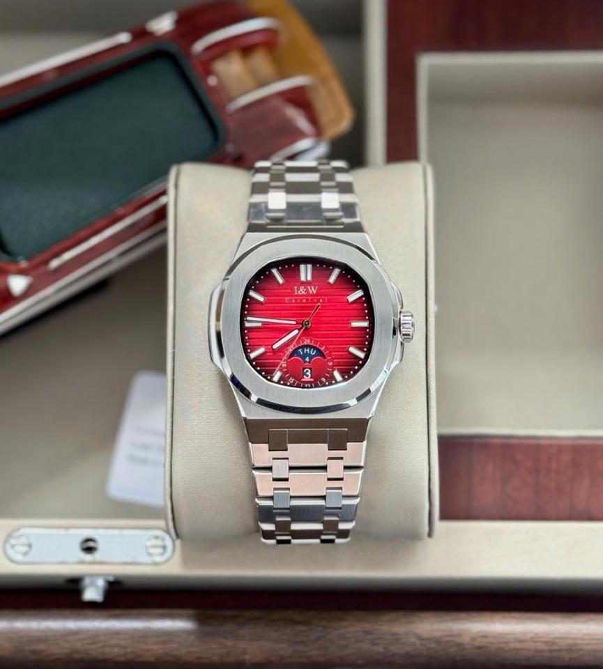 I&W Carnival IW735G đỏ-duoc-ban-tai-NGUYÊN độ đồng hồ (seikomod)