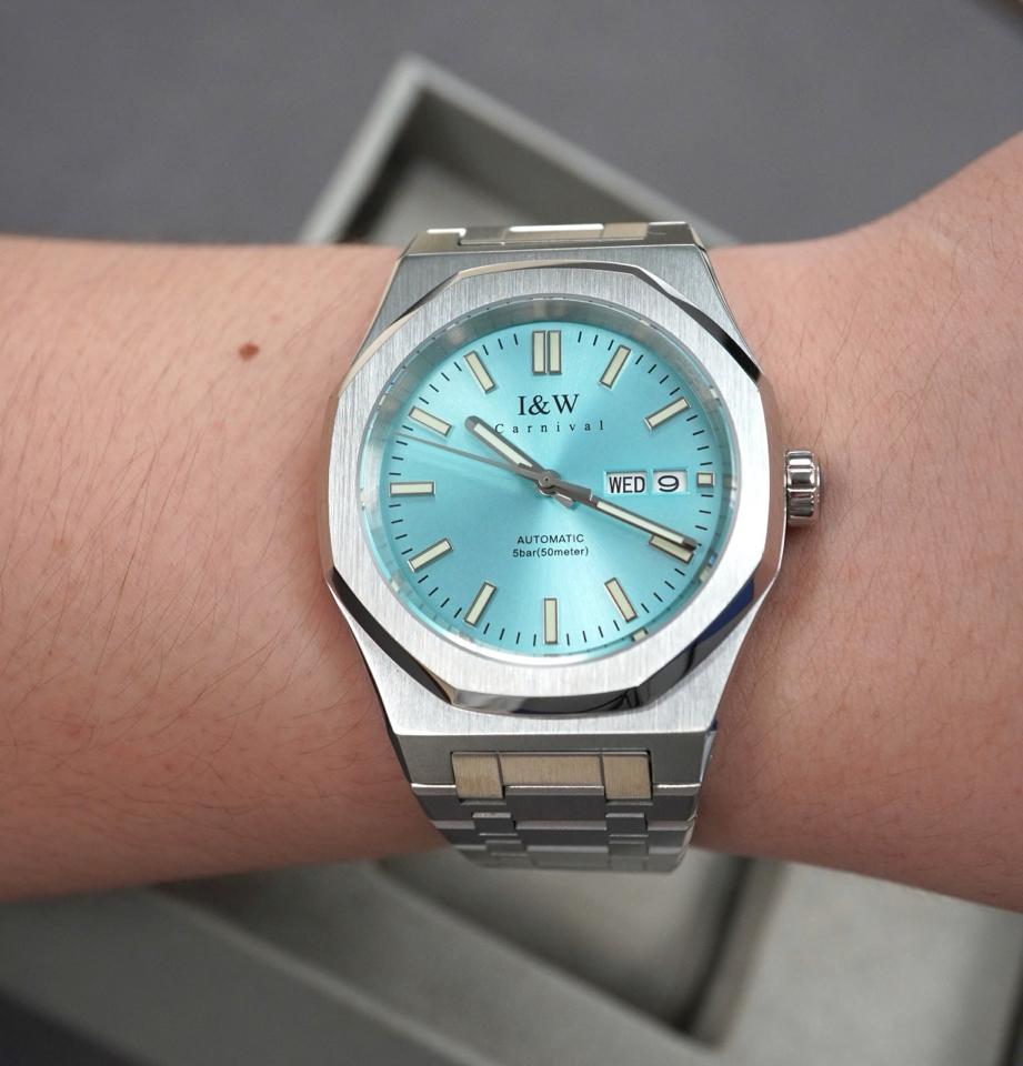 IW CANIVAL -IW5579G 41mm tiffany-duoc-ban-tai-NGUYÊN độ đồng hồ (seikomod)