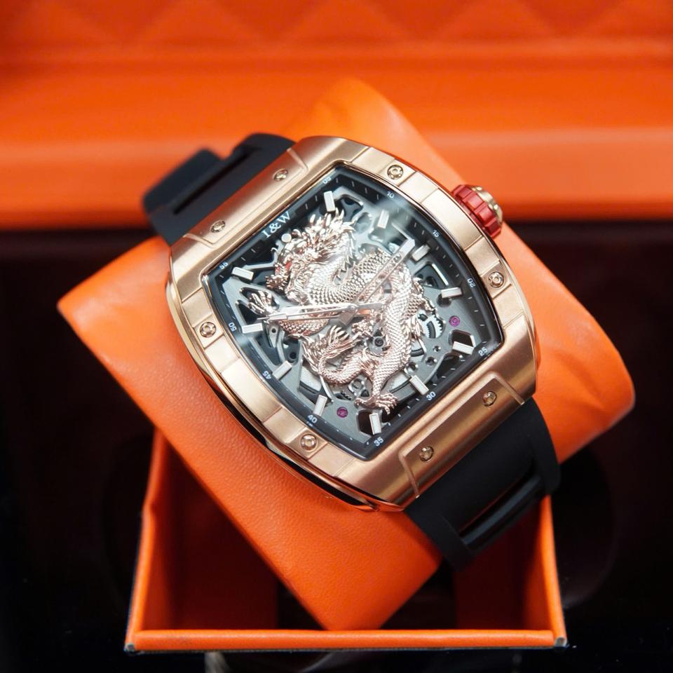 I&W CARNIVAL 787G mặt rồng vàng hồng-duoc-ban-tai-NGUYÊN độ đồng hồ (seikomod)