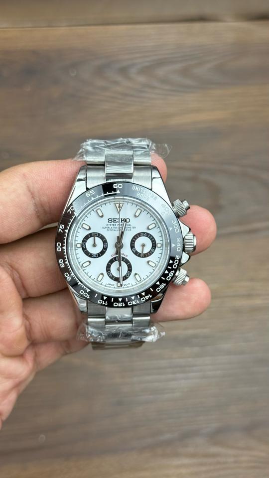 Seikomod Daytona 39mm trắng-duoc-ban-tai-NGUYÊN độ đồng hồ (seikomod)