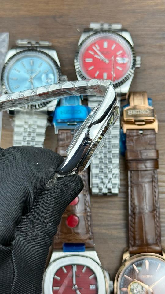 Seikomod DateJust đỏ-duoc-ban-tai-NGUYÊN độ đồng hồ (seikomod)