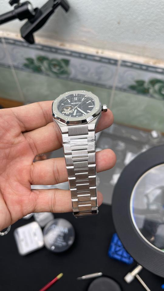 Seikomod AP 37mm open heart (xanh lá, xanh dương, đen, trắng, xanh tifany)-duoc-ban-tai-NGUYÊN độ đồng hồ (seikomod)