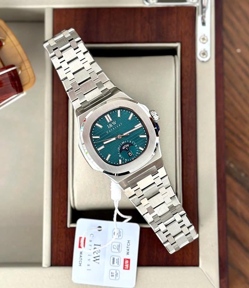 I&W Carnival IW735G xanh lá-duoc-ban-tai-NGUYÊN độ đồng hồ (seikomod)