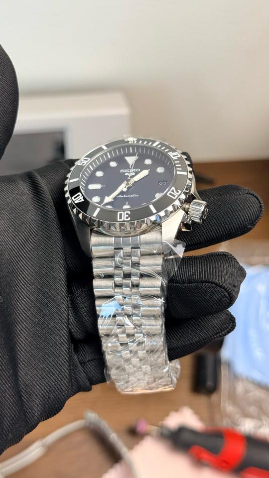 Seikomod SKX 42mm đen dây thép-duoc-ban-tai-NGUYÊN độ đồng hồ (seikomod)