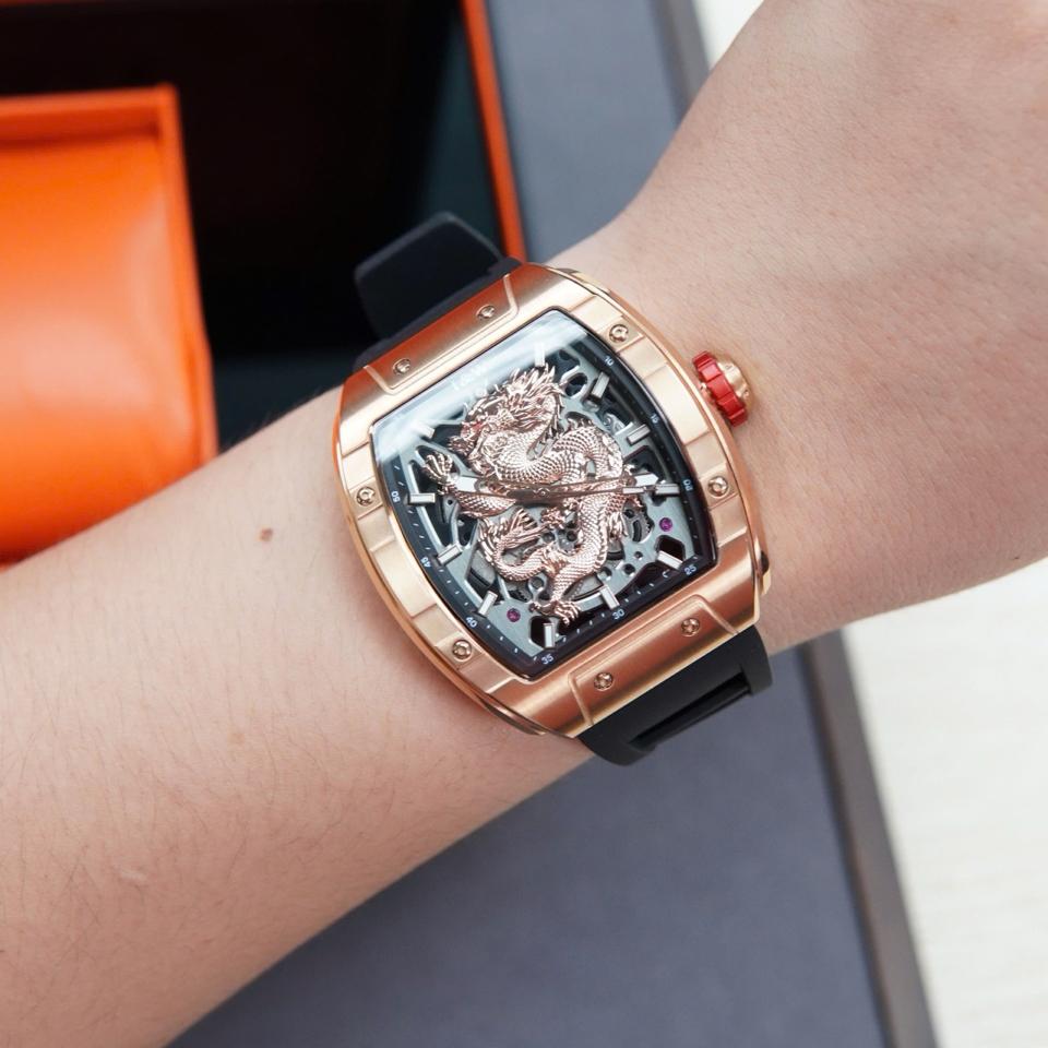 I&W CARNIVAL 787G mặt rồng vàng hồng-duoc-ban-tai-NGUYÊN độ đồng hồ (seikomod)