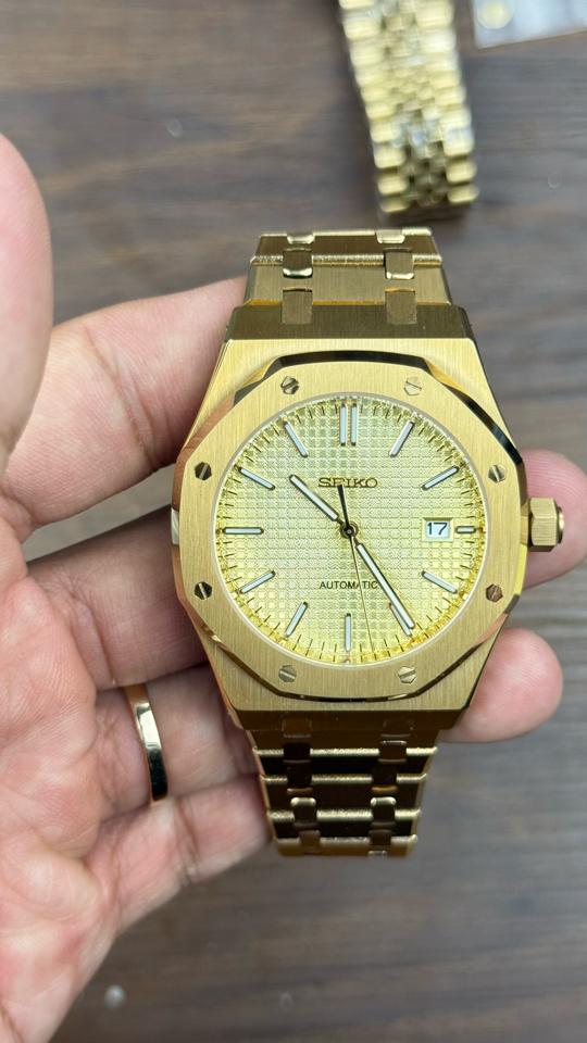 Seikomod AP gold 41mm-duoc-ban-tai-NGUYÊN độ đồng hồ (seikomod)