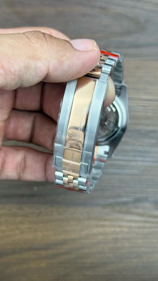 Seikomod DateJust demi vàng hồng xà cừ trắng-duoc-ban-tai-NGUYÊN độ đồng hồ (seikomod)