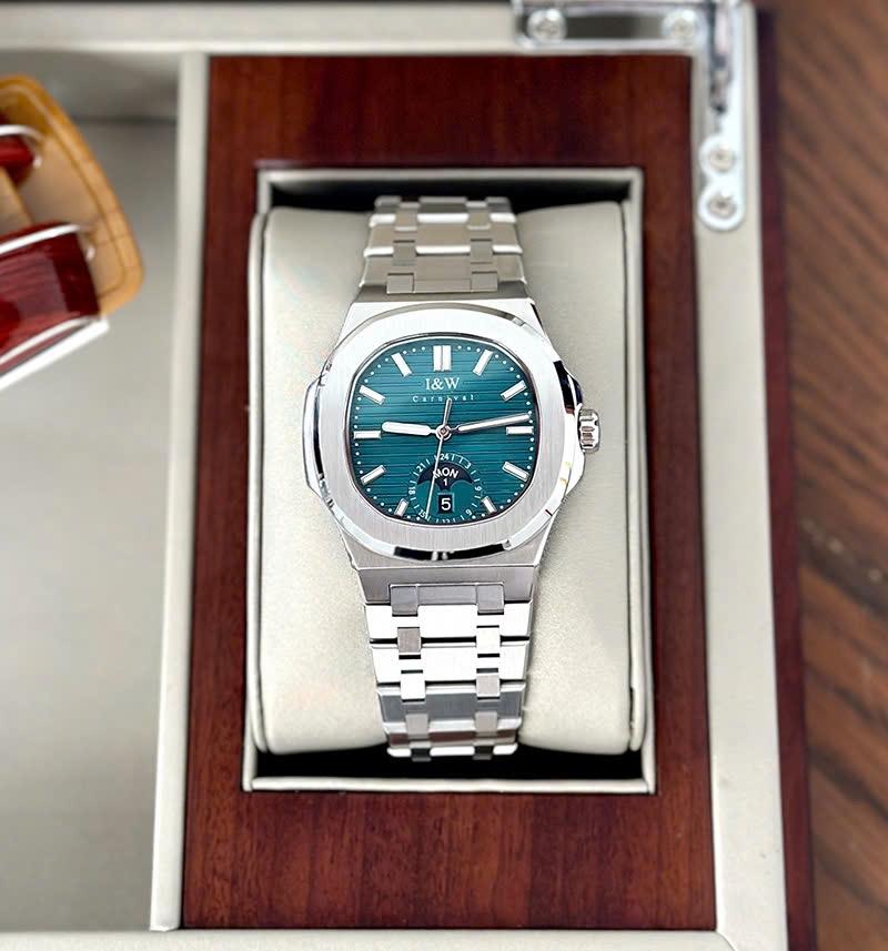 I&W Carnival IW735G xanh lá-duoc-ban-tai-NGUYÊN độ đồng hồ (seikomod)