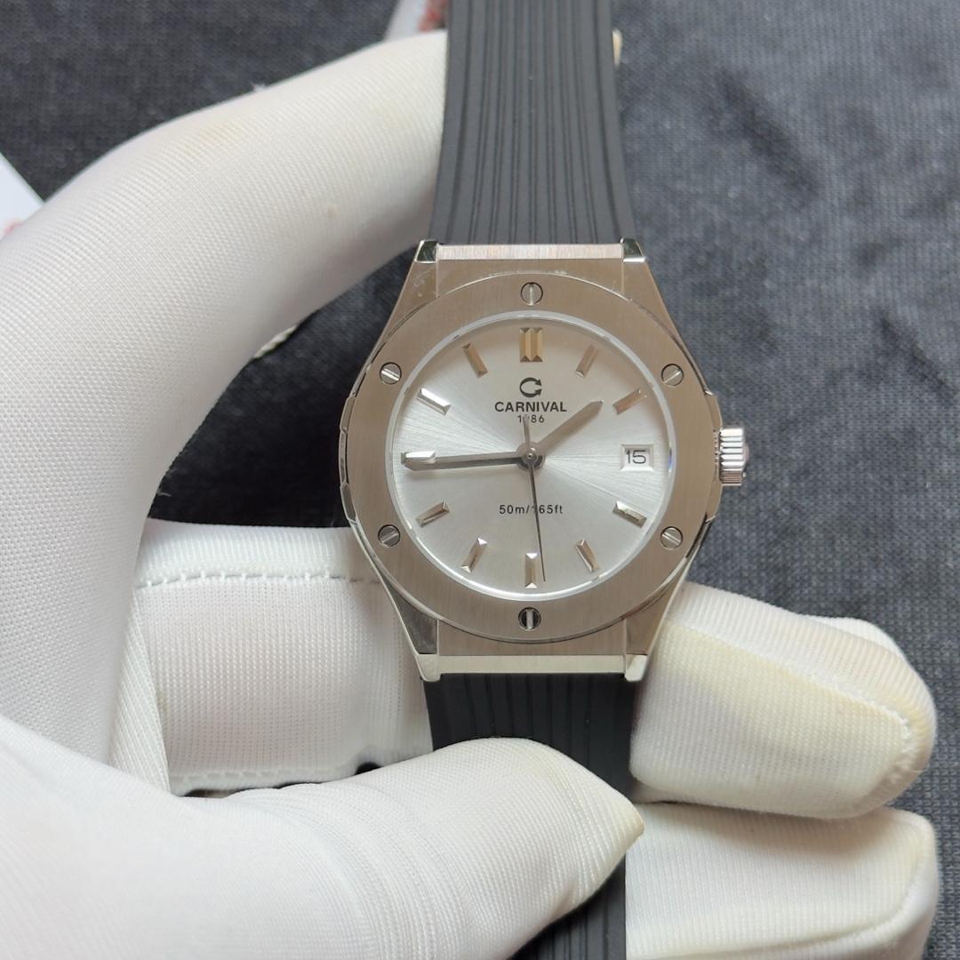 Carnival 8168L 34mm nữ mặt trắng-duoc-ban-tai-NGUYÊN độ đồng hồ
