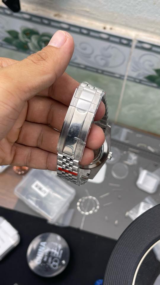 Seikomod Dayjust 40mm (đen-dạ quang)-duoc-ban-tai-NGUYÊN độ đồng hồ (seikomod)