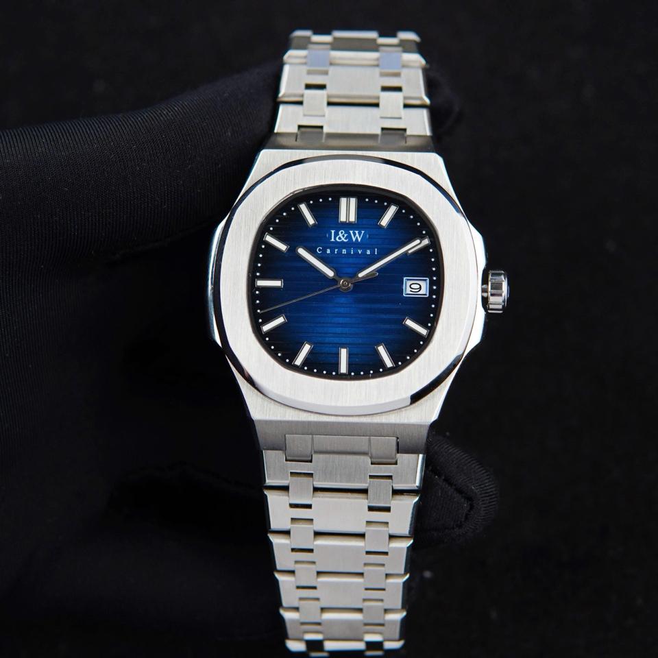 IW Canival IW721G 41mm xanh navy-duoc-ban-tai-NGUYÊN độ đồng hồ (seikomod)