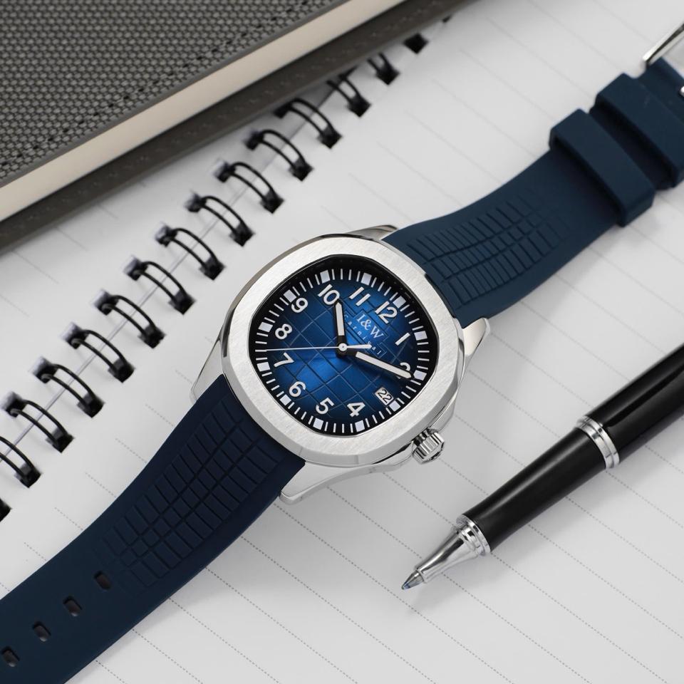 IW CANIVAL - IW722G (aquanuat) 40mm xanh dương navy-duoc-ban-tai-NGUYÊN độ đồng hồ (seikomod)