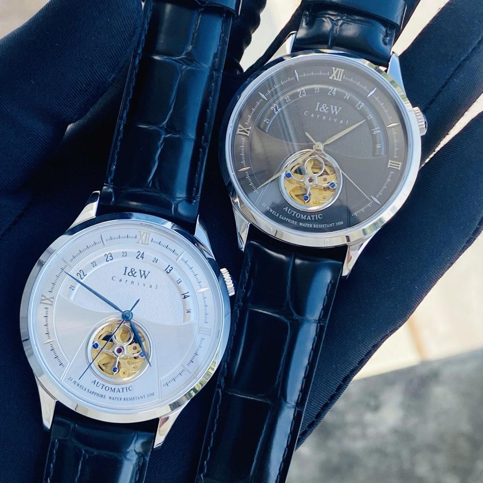 IW CANIVAL - IW525G 41mm vỏ bạc-duoc-ban-tai-NGUYÊN độ đồng hồ (seikomod)