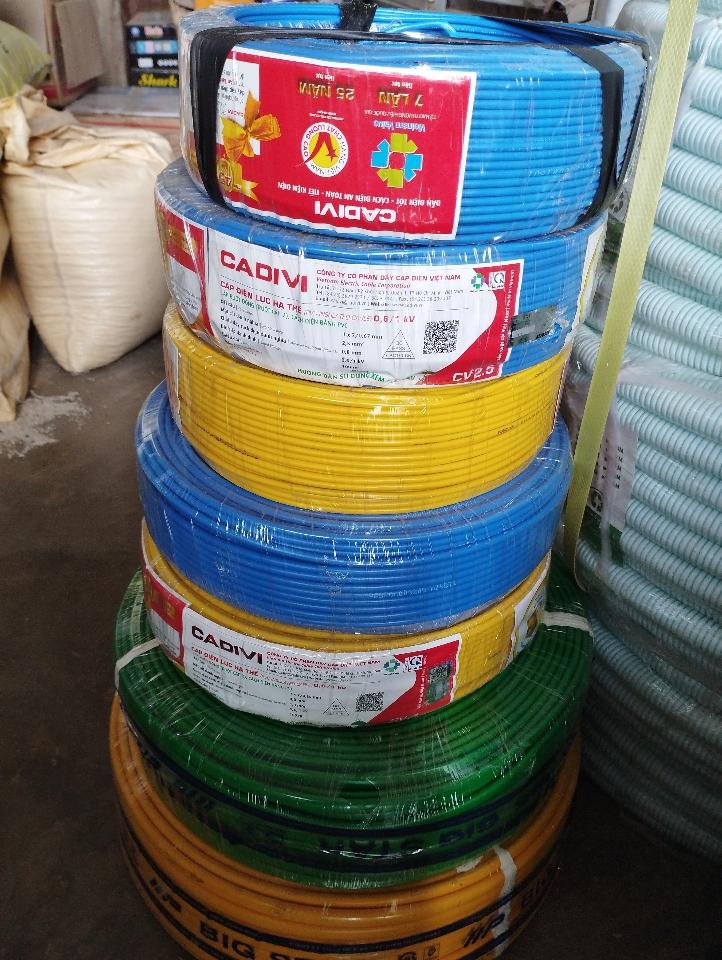 Dây cadivi 1×4.0-duoc-ban-tai-ĐẠI LÝ: NGUYÊN LIÊN chuyên Sơn gạch - vật tư điện nước - điện lạnh - đồ gia dụng - thiết bị vệ sinh cao cấp vv...