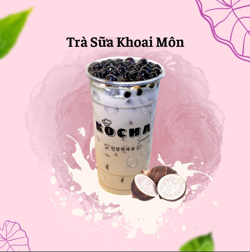Trà Sữa Khoai Môn-duoc-ban-tai-TIỆM TRÀ KOCHA