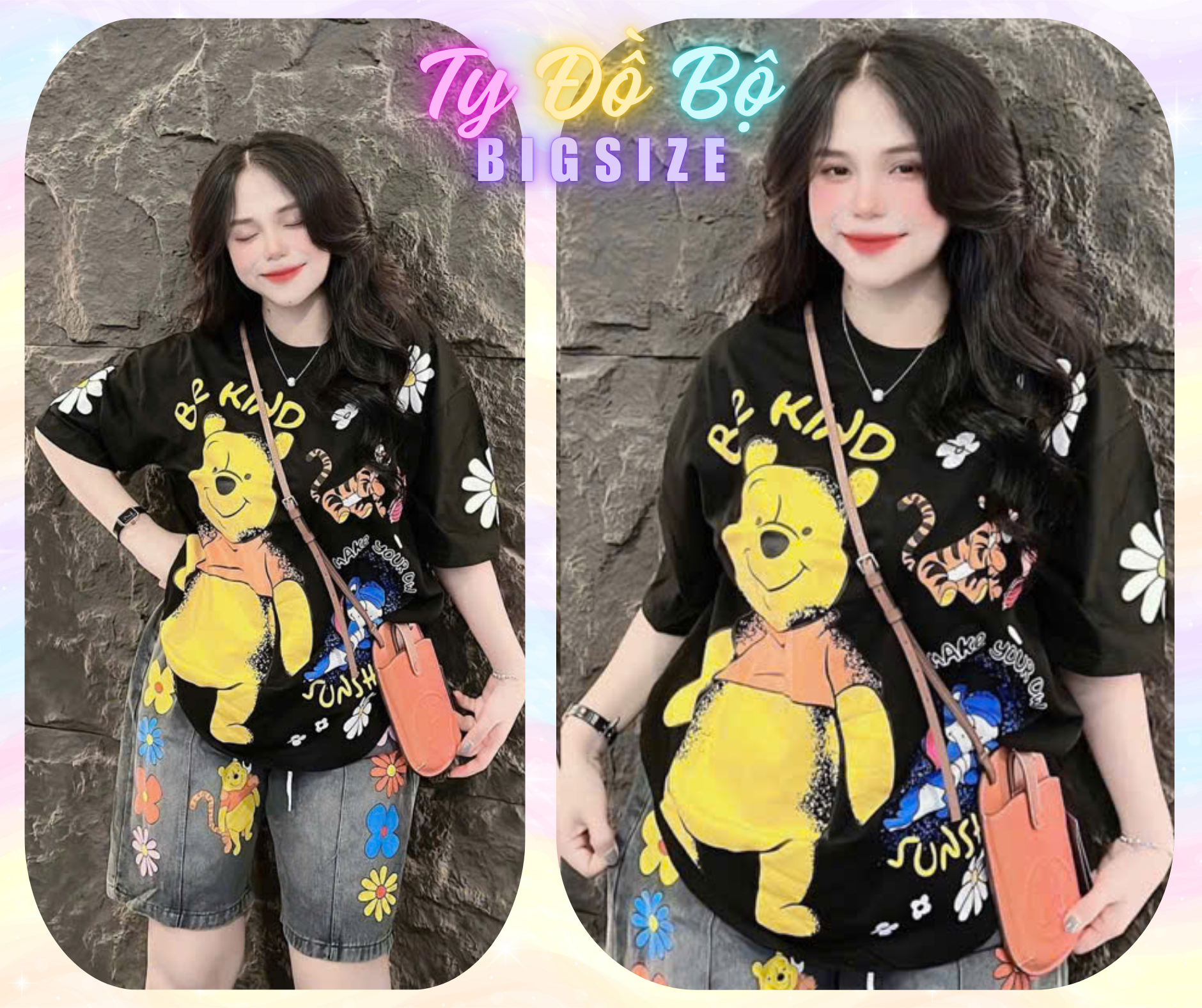 Set jeans lửng Pooh-duoc-ban-tai-Ty Đồ Bộ Bigsize