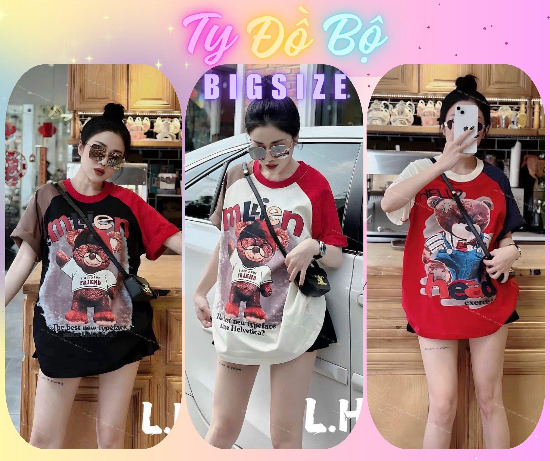 Áo thun gấu-duoc-ban-tai-Ty Đồ Bộ Bigsize