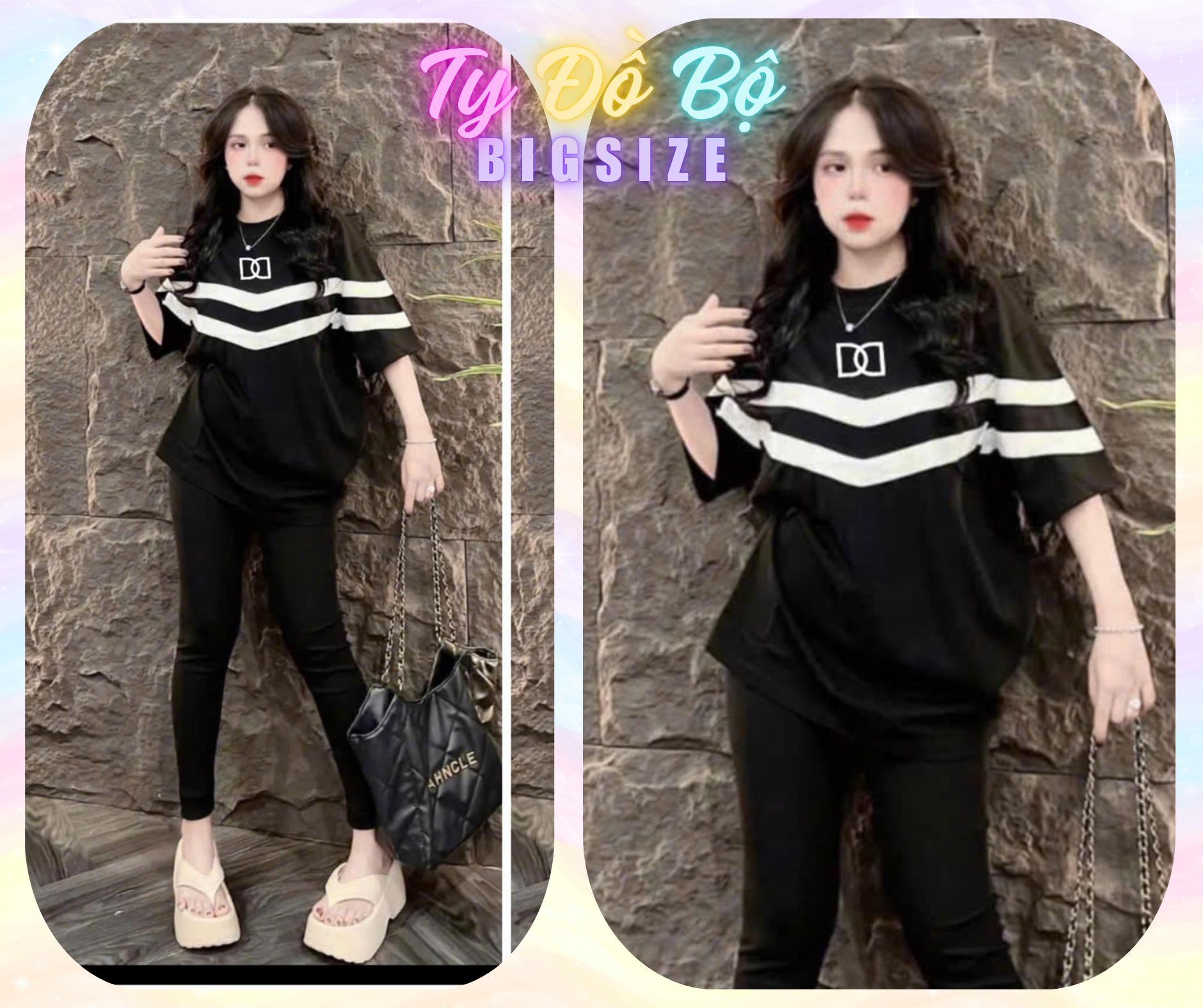 Set thun dài ôm logo DG lớn-duoc-ban-tai-Ty Đồ Bộ Bigsize