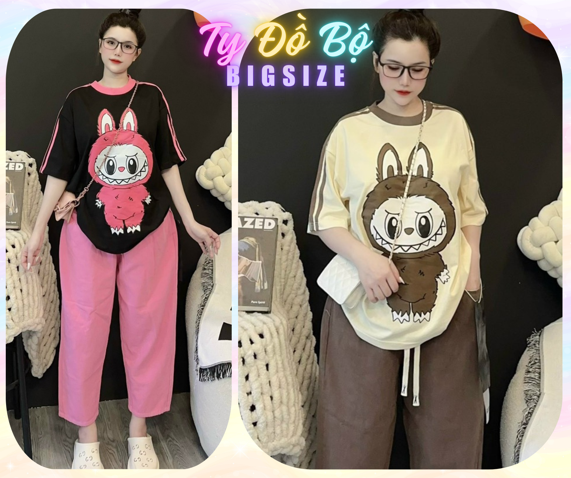 Set thun dài Labubu-duoc-ban-tai-Ty Đồ Bộ Bigsize