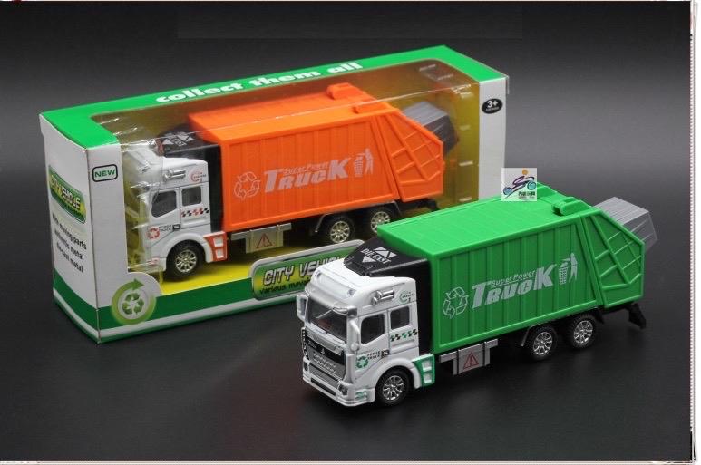Đồ chơi xe đổ rác mô phỏng (chạy trớn, bấm nút nâng thùng rác)-duoc-ban-tai-Gia dụng BT Mart