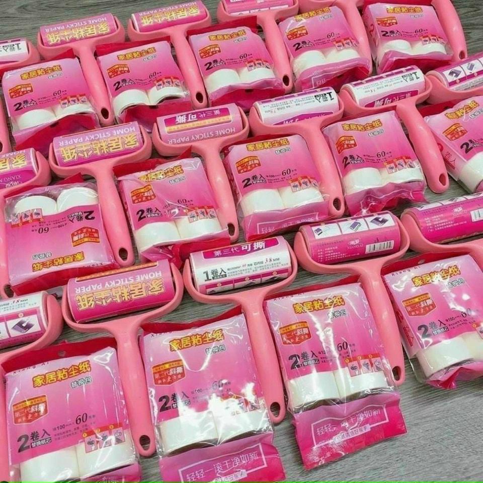 Cây lăn bụi cán cong 10cm + 2 lõi thay thế-duoc-ban-tai-Gia dụng BT Mart