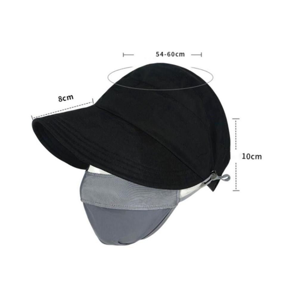 Mũ/nón nửa đầu chống tia UV có móc đeo khẩu trang-duoc-ban-tai-BT Mart - Siêu thị dành cho Người bận rộn