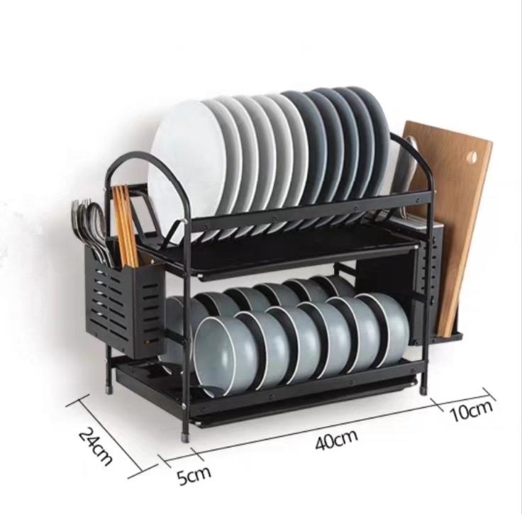 Kệ sắt Sơn tĩnh điện 2 tầng úp chén đĩa -duoc-ban-tai-Gia dụng BT Mart