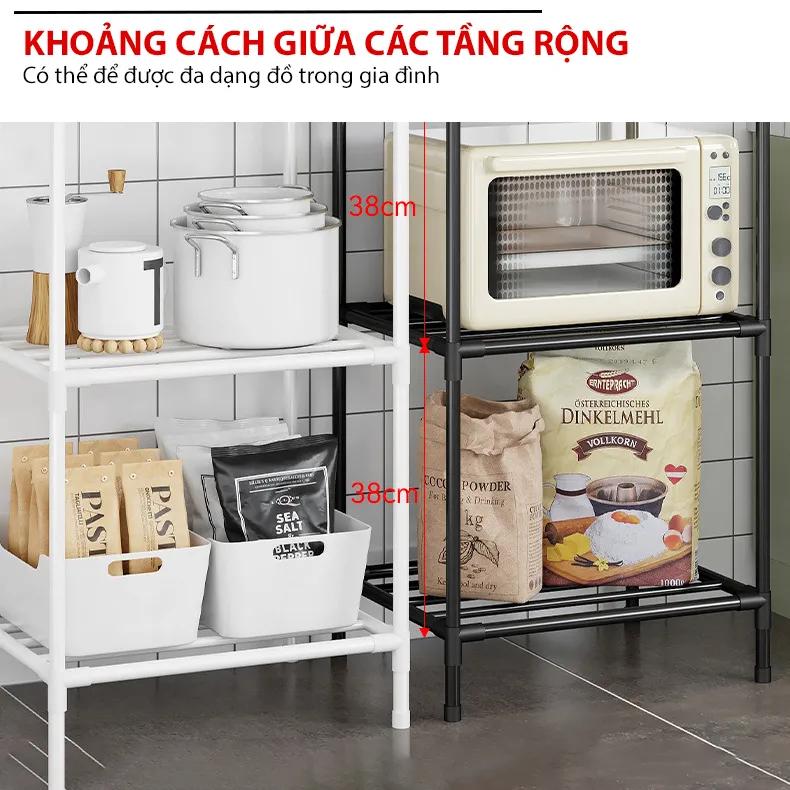 Kệ để đồ đa năng 6 tầng nhà bếp khung thép cacbon sơn tĩnh điện-duoc-ban-tai-BT Mart - Siêu thị dành cho Người bận rộn
