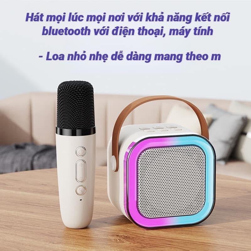 Loa karaoke Bluetooth mini K12 kèm 2 micro-duoc-ban-tai-BT Mart - Siêu thị dành cho Người bận rộn