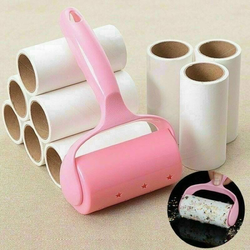 Cây lăn bụi cán cong 10cm + 2 lõi thay thế-duoc-ban-tai-Gia dụng BT Mart