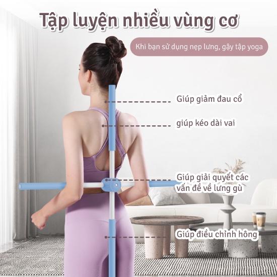 Gậy tập yoga  2 thanh xếp tập lưng vai chống gù-duoc-ban-tai-Gia dụng BT Mart