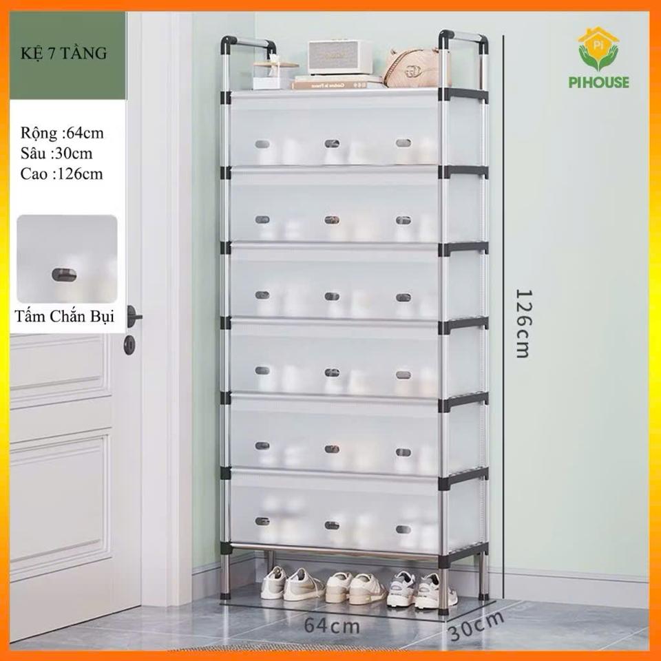 Kệ giày dép 5 tầng có vách ngăn chống bụi-duoc-ban-tai-BT Mart - Siêu thị dành cho Người bận rộn