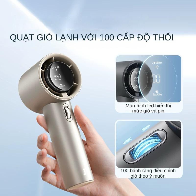 Quạt tích điện đèn led thể hiện 100 mức gió Veeco-duoc-ban-tai-BT Mart - Siêu thị dành cho Người bận rộn