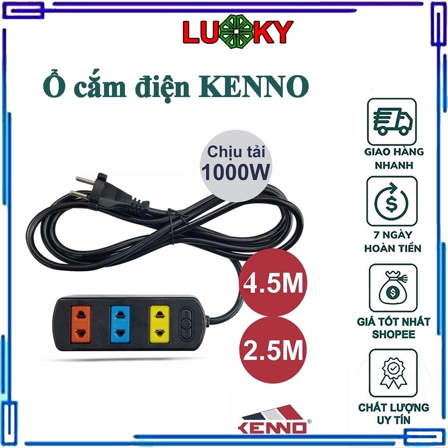 Ổ cắm điện Kenno 3 ổ cắm chịu tải 1000W, dây 4,5m-duoc-ban-tai-BT Mart - Siêu thị dành cho Người bận rộn