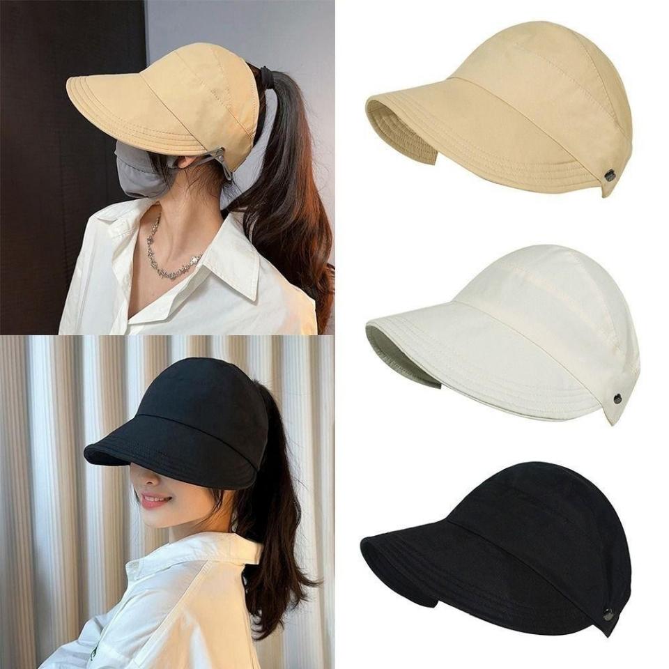Mũ/nón nửa đầu chống tia UV có móc đeo khẩu trang-duoc-ban-tai-BT Mart - Siêu thị dành cho Người bận rộn